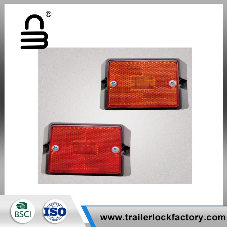 2 x Red Rectangle LED Light