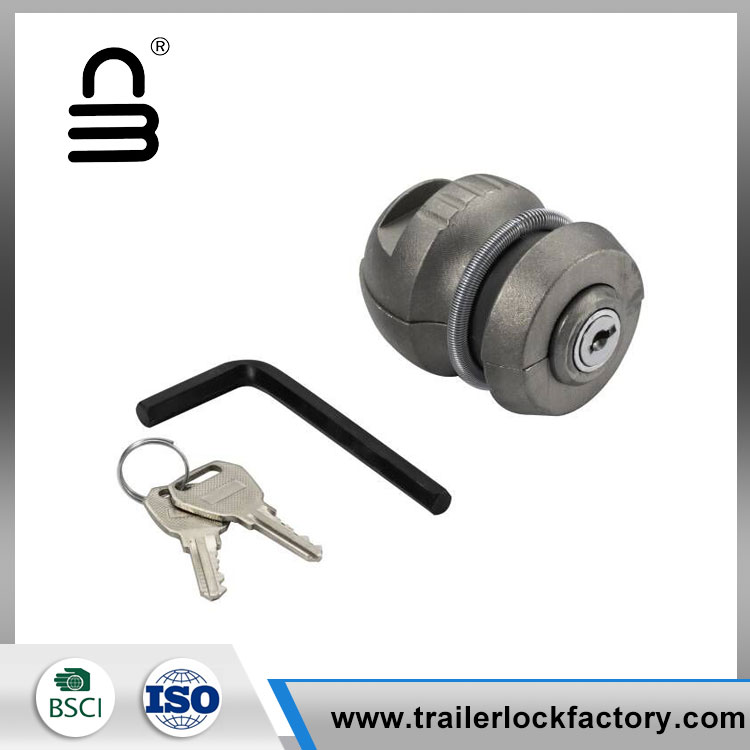 Gray Trailer Hitch Ball Lock