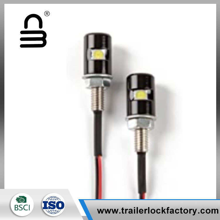 LED Chrome Bolt Screw In Number Plate/License Plate Lights For Motorcycle Motorbikes and Cars