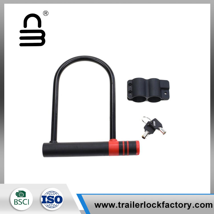 Long Shackle Bicycle U type Lock With 2 Keys