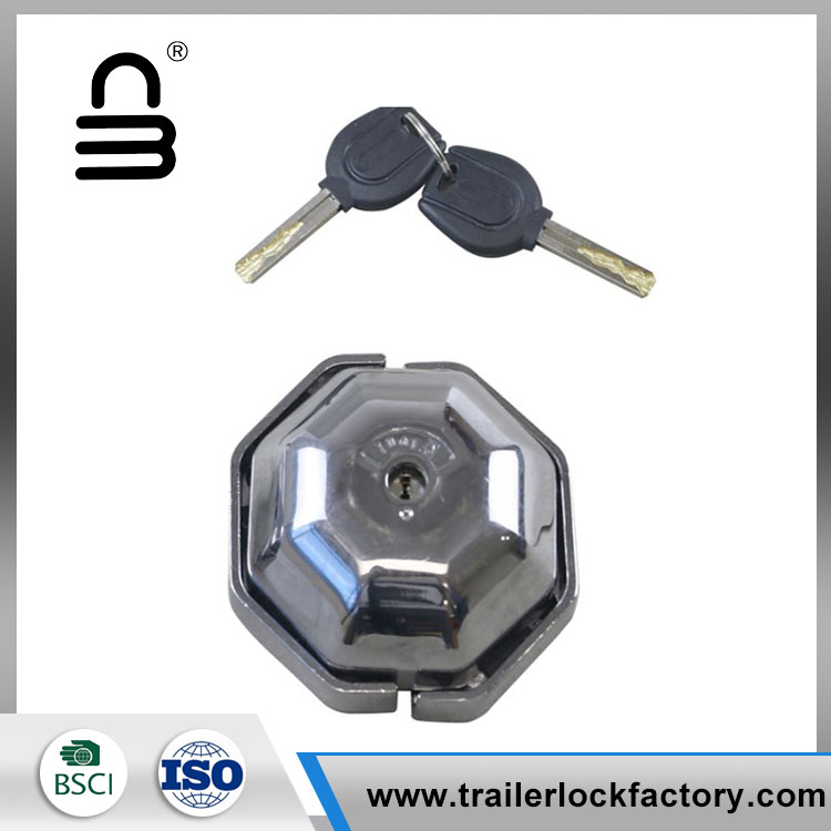 Round Harden Steel Hockey Puck Lock For Van Truck